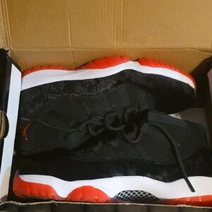 Jordan Black and Red Sneakers